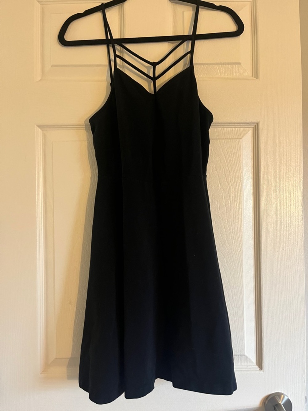 Express Black Strappy Mini Dress
